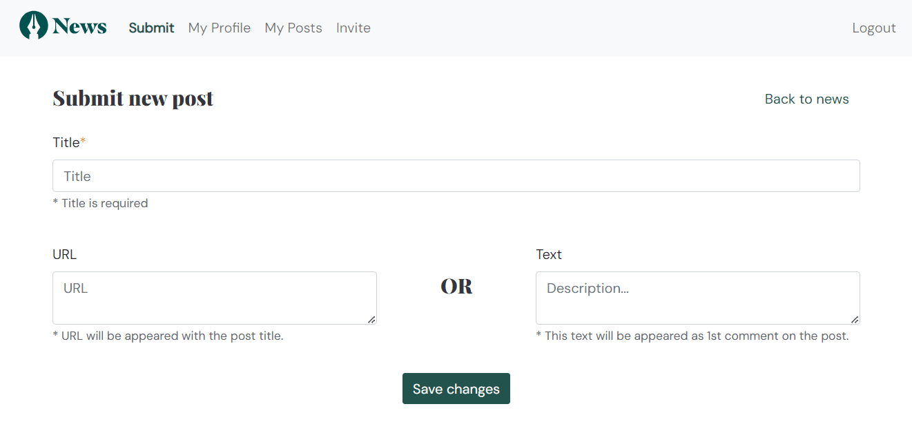 Hacker News Clone gallery 2